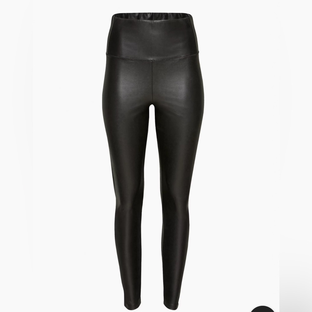 Wilfred &Free black vegan leather leggings